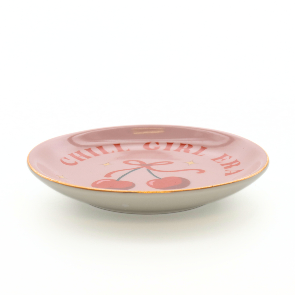 Round Trinket Tray- Chill Girl Era