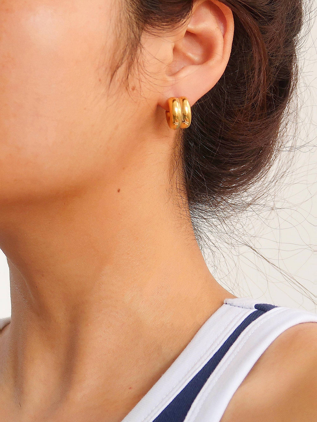Double C-Hoop Earring