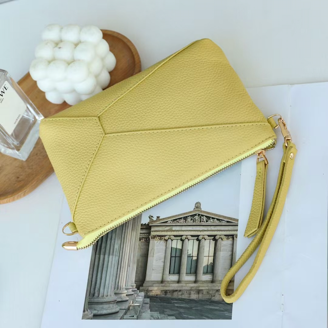 Leather Wristlet Bag