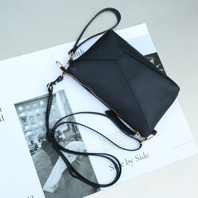Leather Wristlet Bag