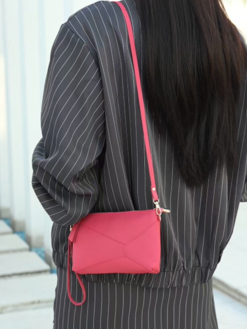 Leather Wristlet Bag