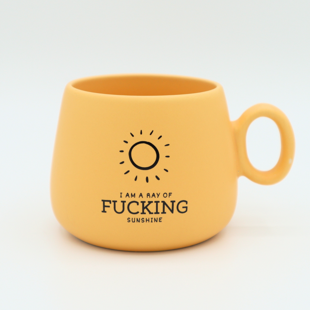 Cappuccino Mug- I Am A Ray of Fucking Sunshine