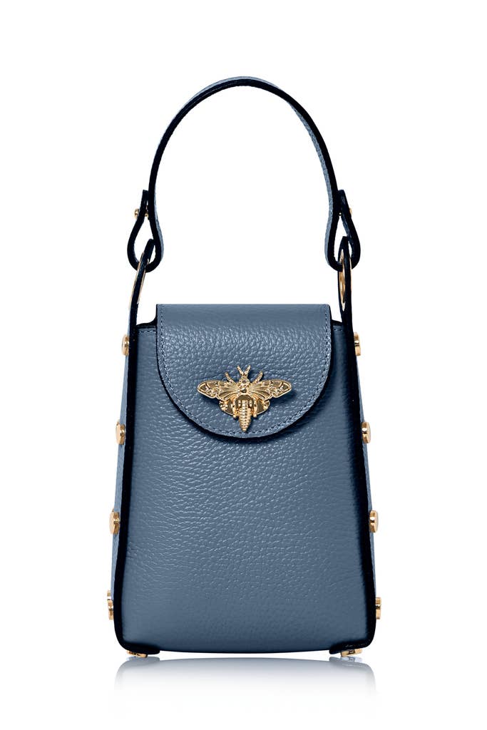 Italian Genuine Leather Mini Bee Bag
