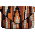 EARTHY VINTAGE BEADED CLUTCH
