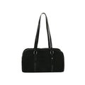 Sleek Suede Shoulder Tote