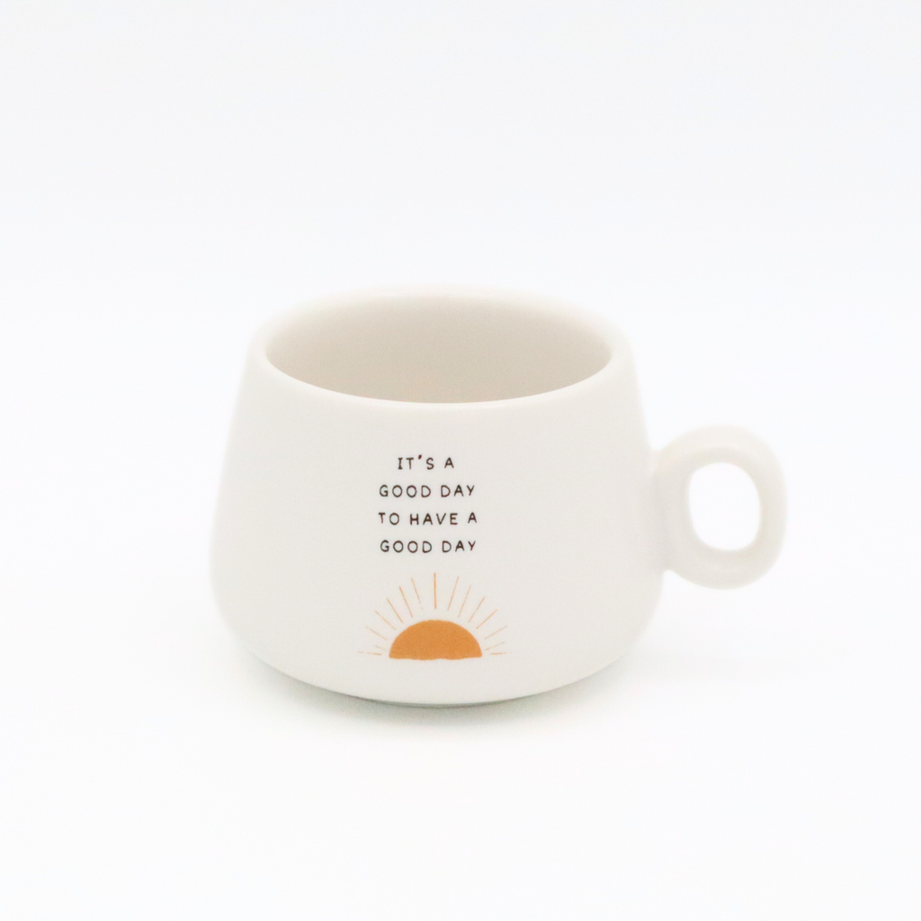 Cappuccino Mug Shot Glass- It's A Good Day