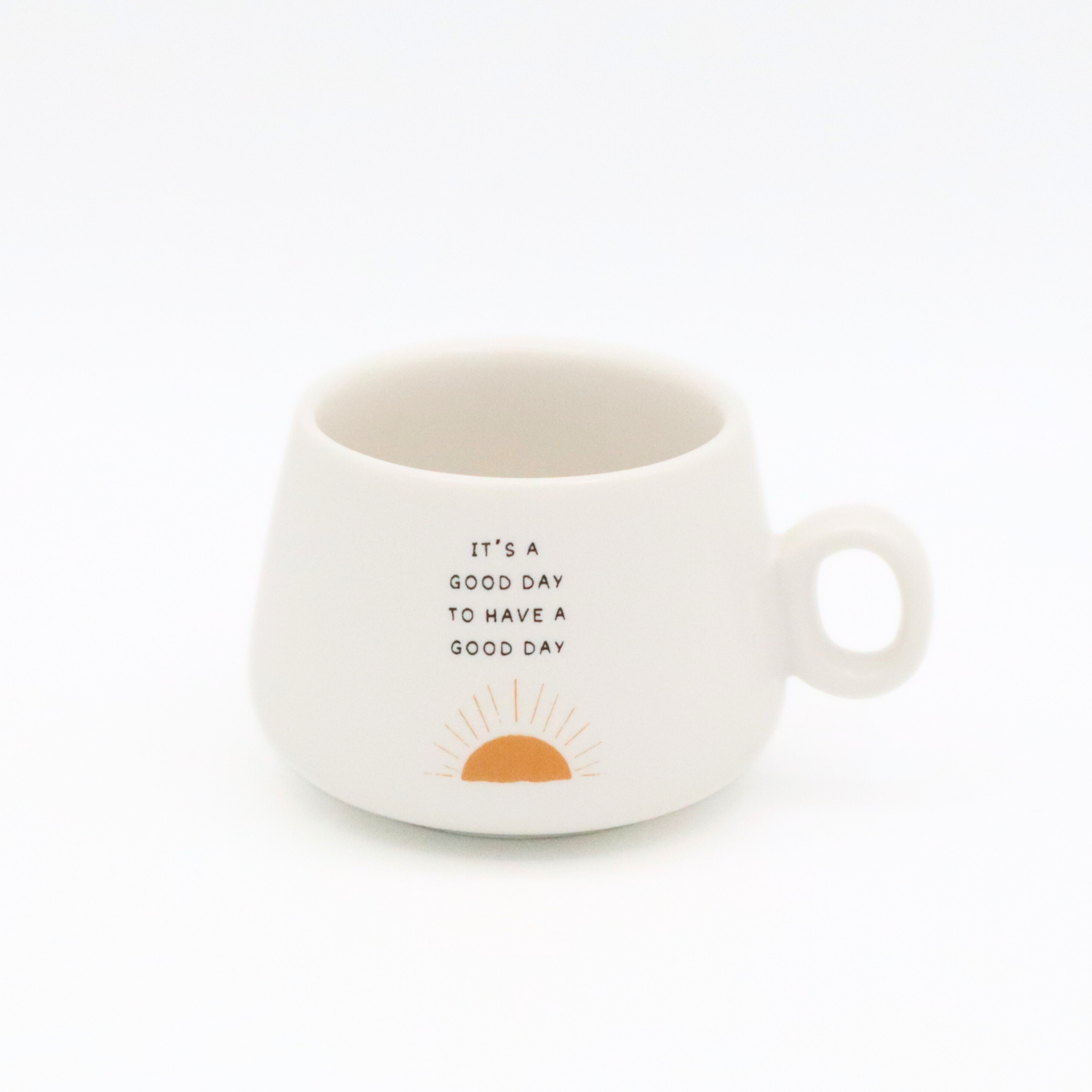 Cappuccino Mug Shot Glass- It's A Good Day