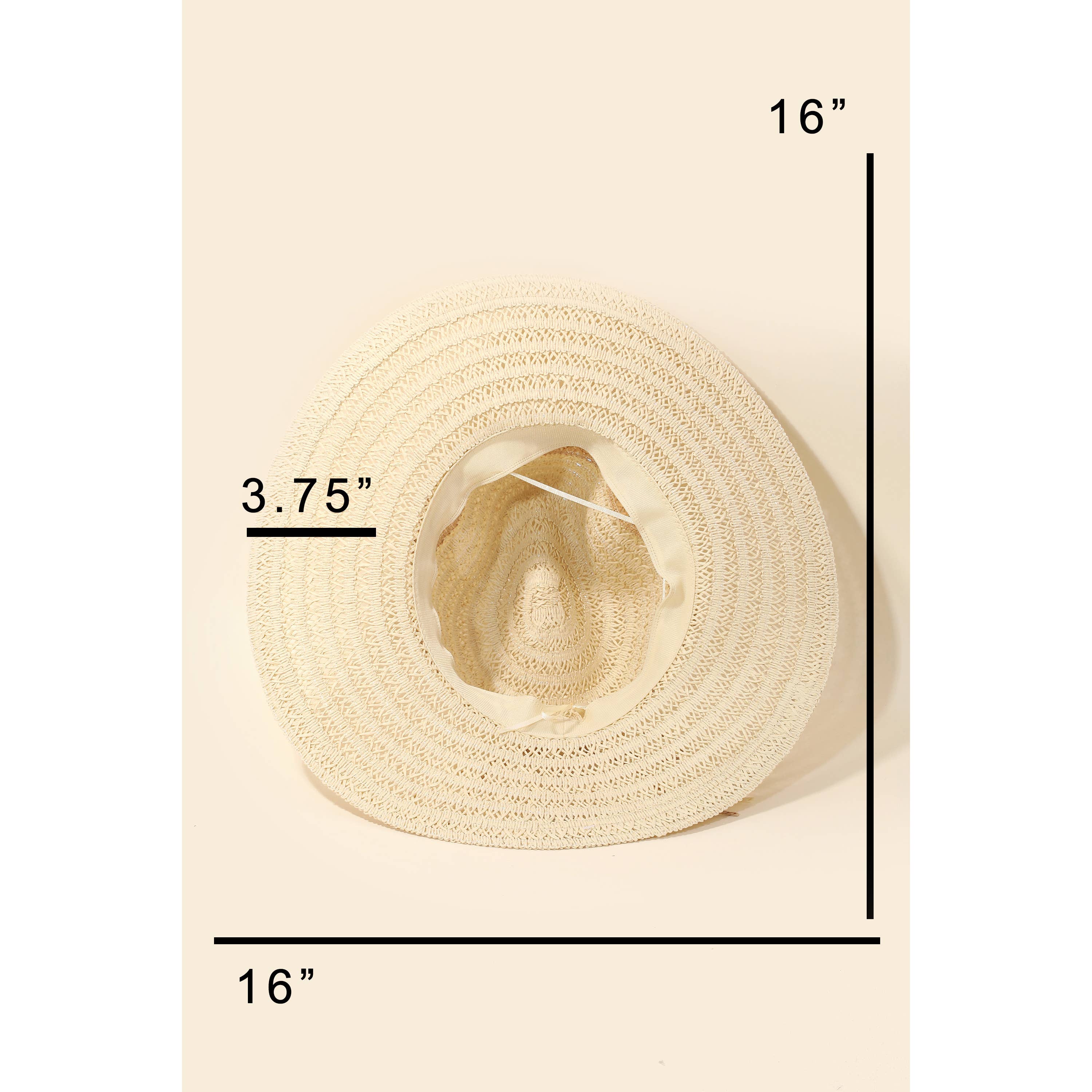 Straw Braided Ribbon Strap Sun Hat