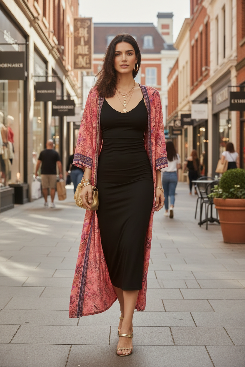 Vintage Bohemian Printed Kimono
