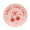 Round Trinket Tray- Chill Girl Era