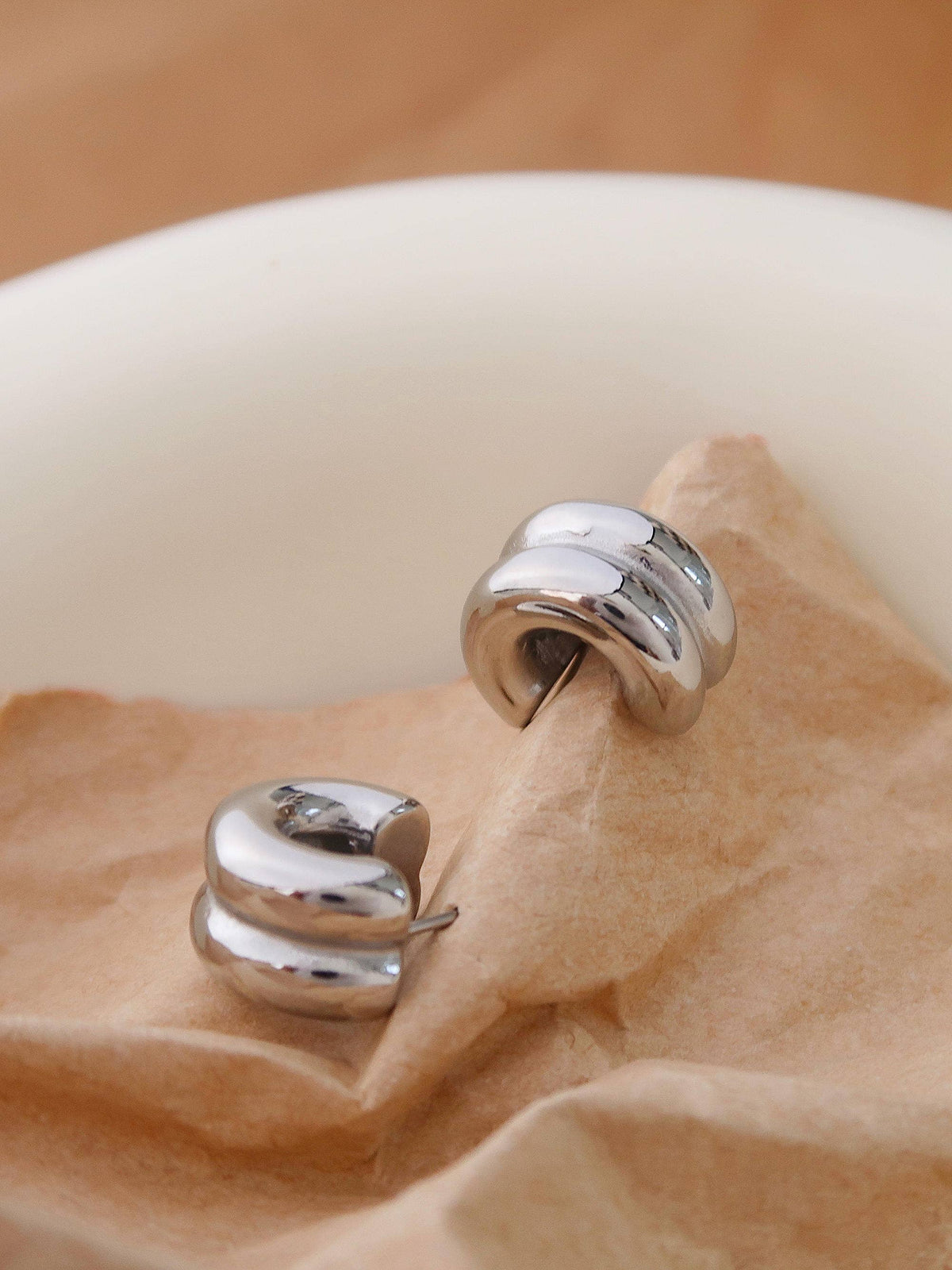 Double C-Hoop Earring