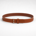 Double-Strand Western Leather Hat Band – Brown