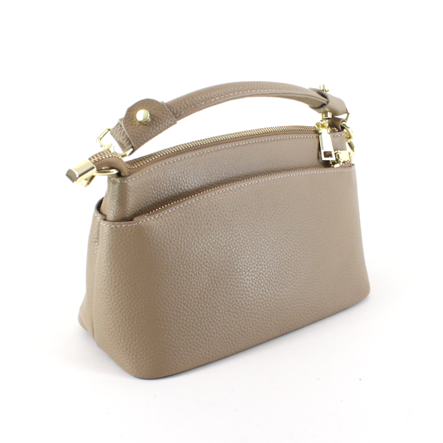 Dual-Carry Leather Crossbody Bag