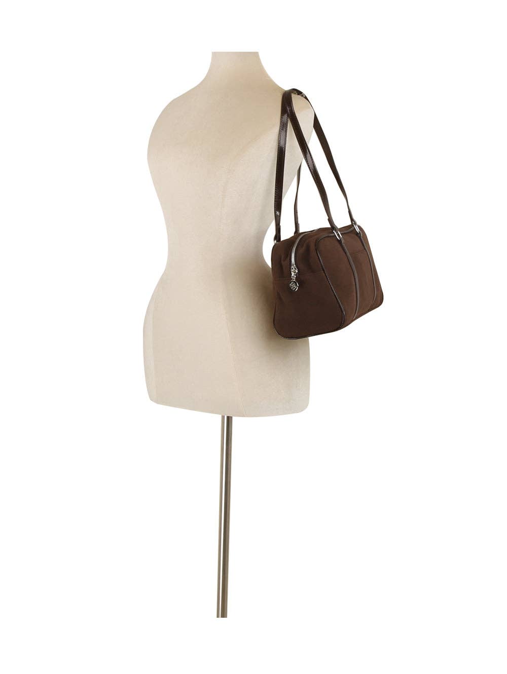 Sleek Suede Shoulder Tote