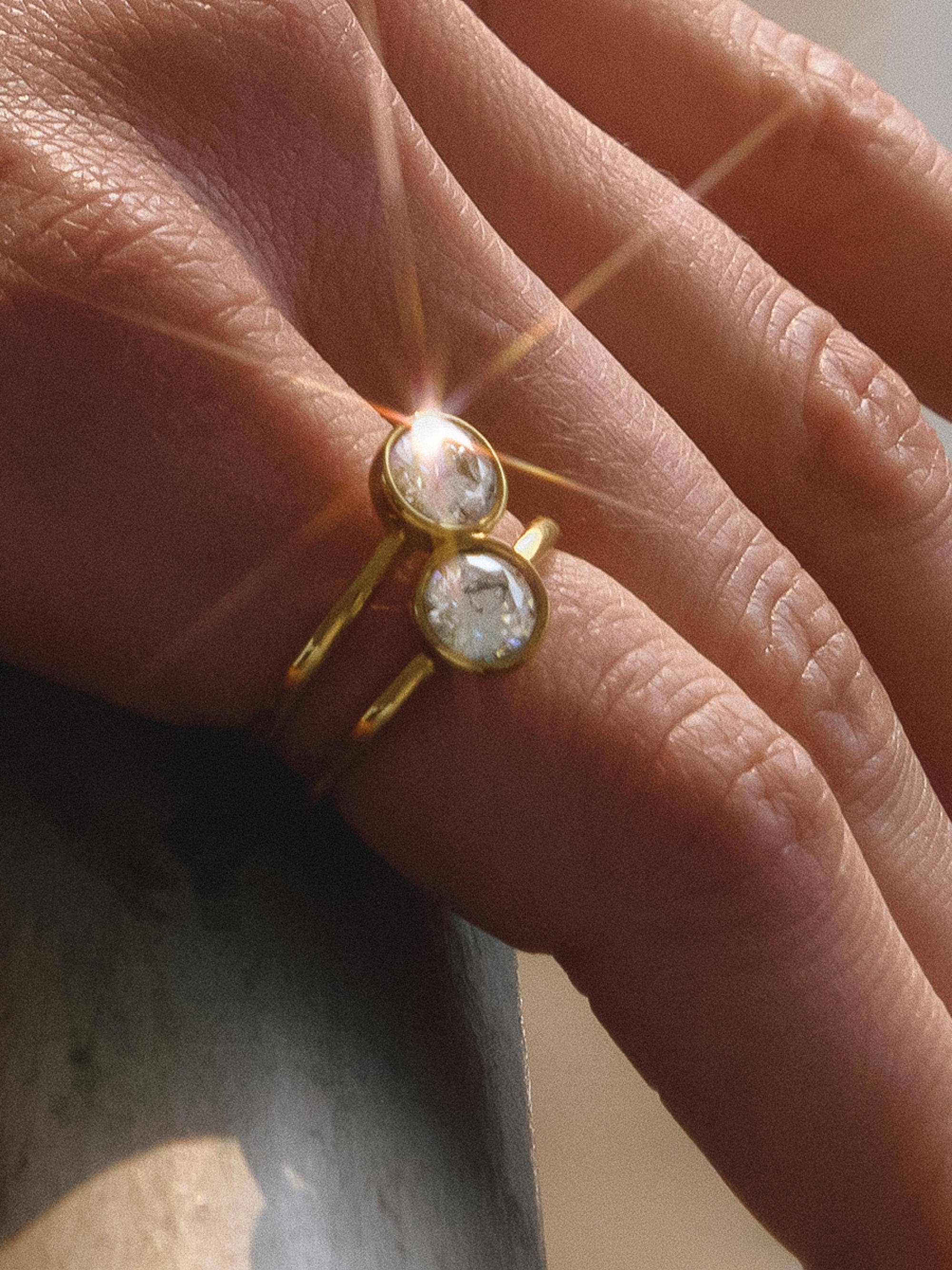 Double Stoned Ring