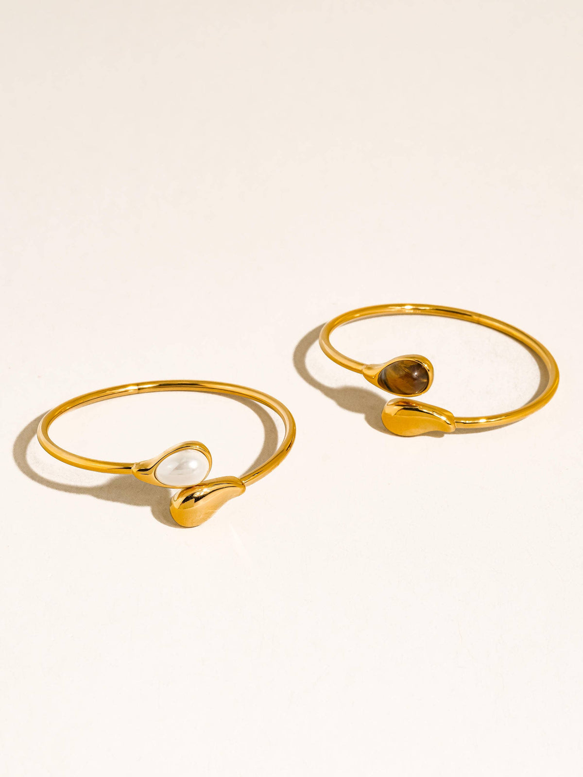 Harbor Cuff Stone Bracelet