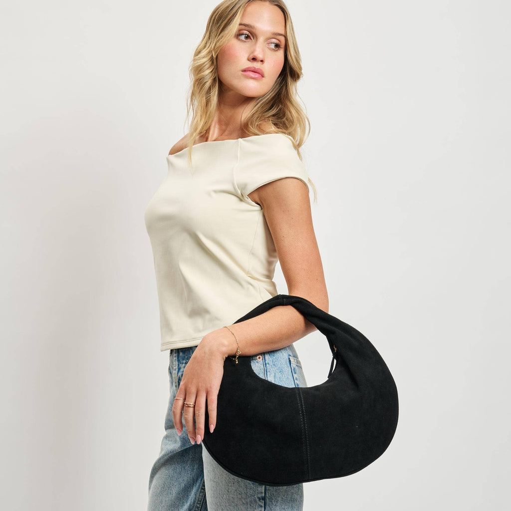 Genuine Suede Hobo