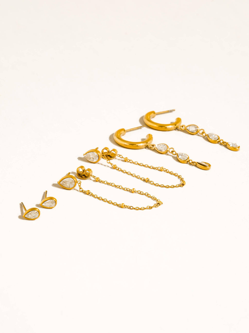 Chain Drop Earring Set