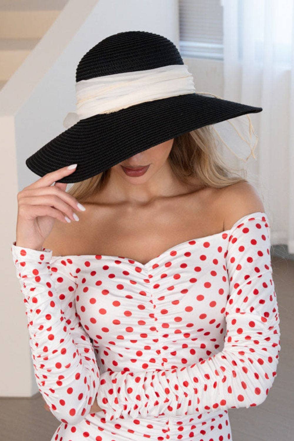 Sun Hat With Silk Band