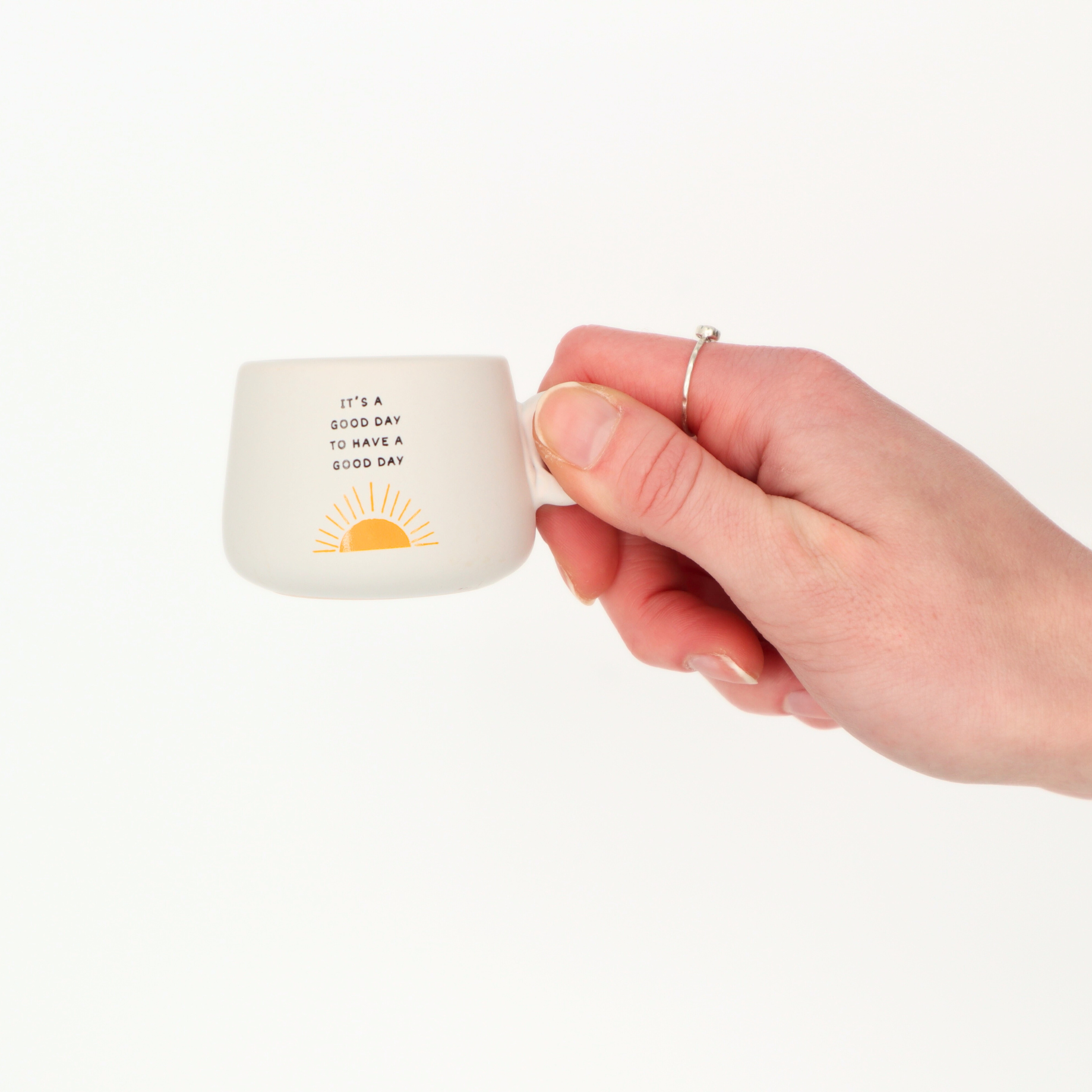 Cappuccino Mug Shot Glass- It's A Good Day