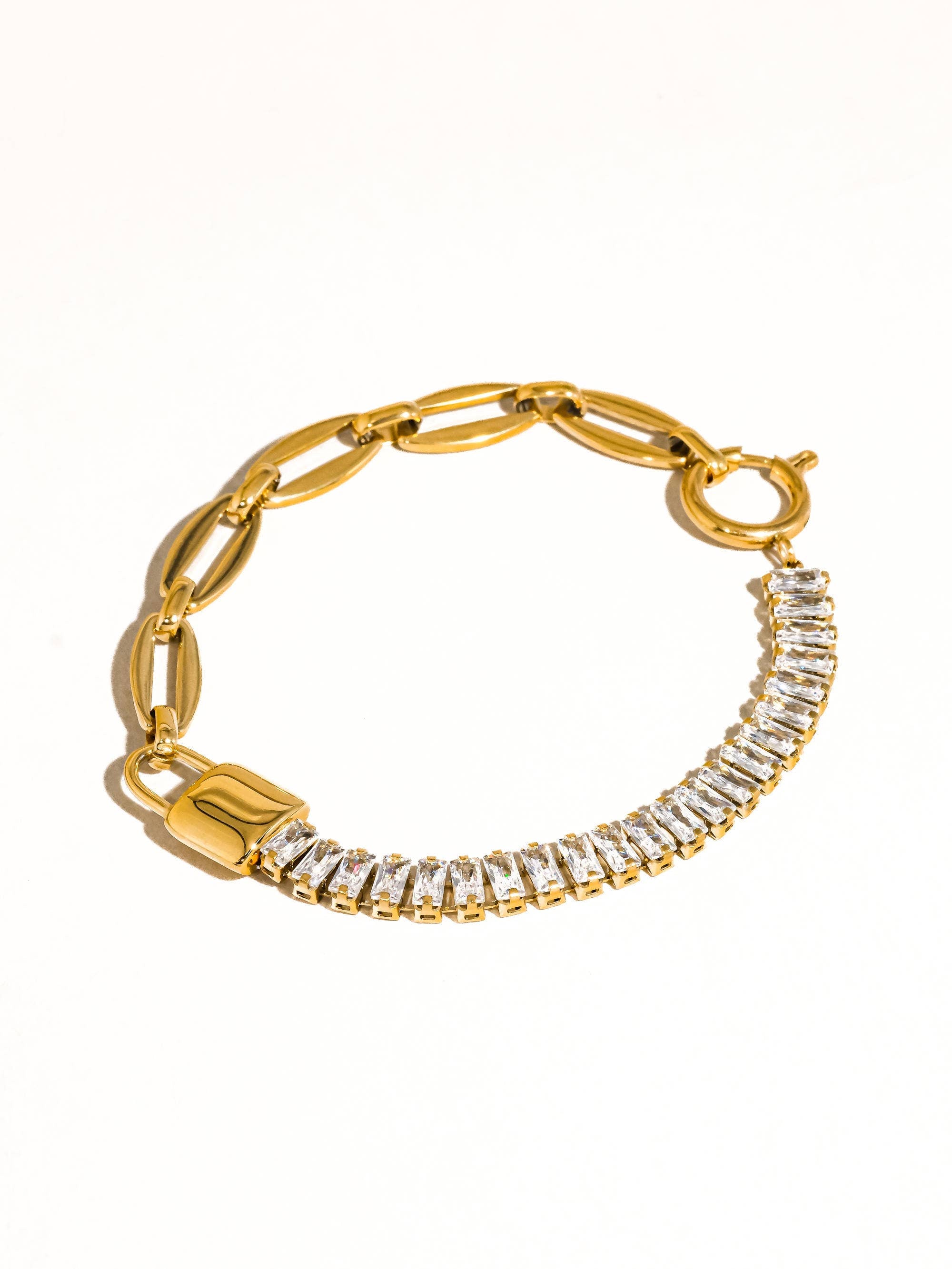 Rhinestone Chain Bracelet