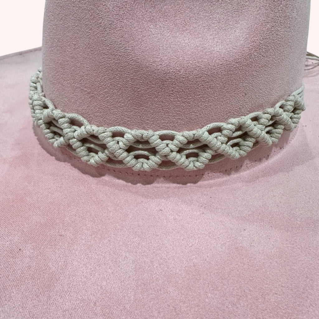 Handwoven Macram Hat Band