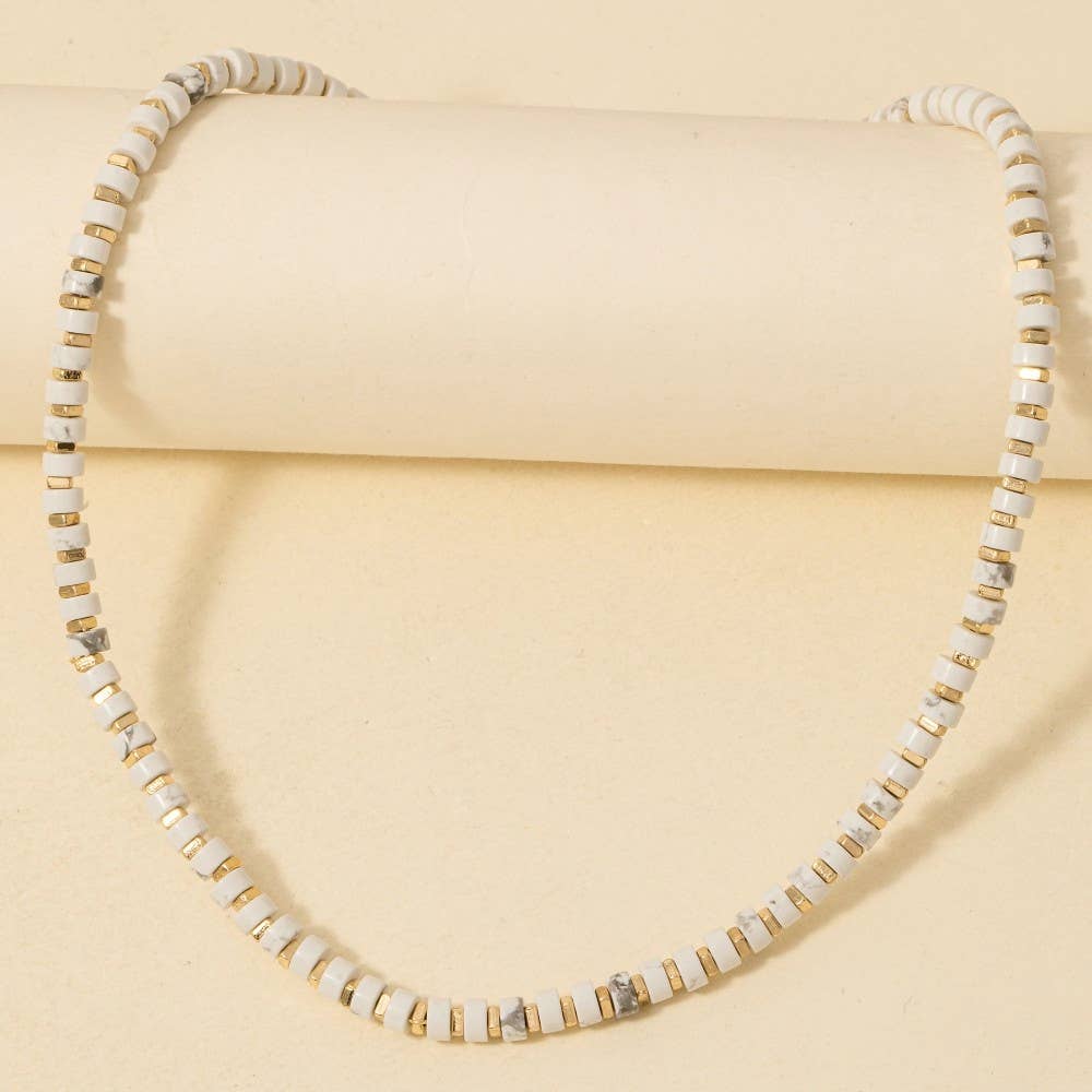 Semi Precious Stone Beaded Necklace