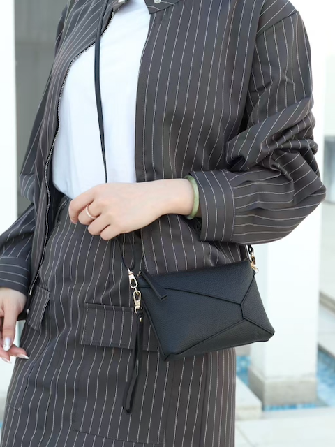Leather Wristlet Bag