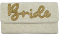 CREAM BRIDE BEADED CLUTCH