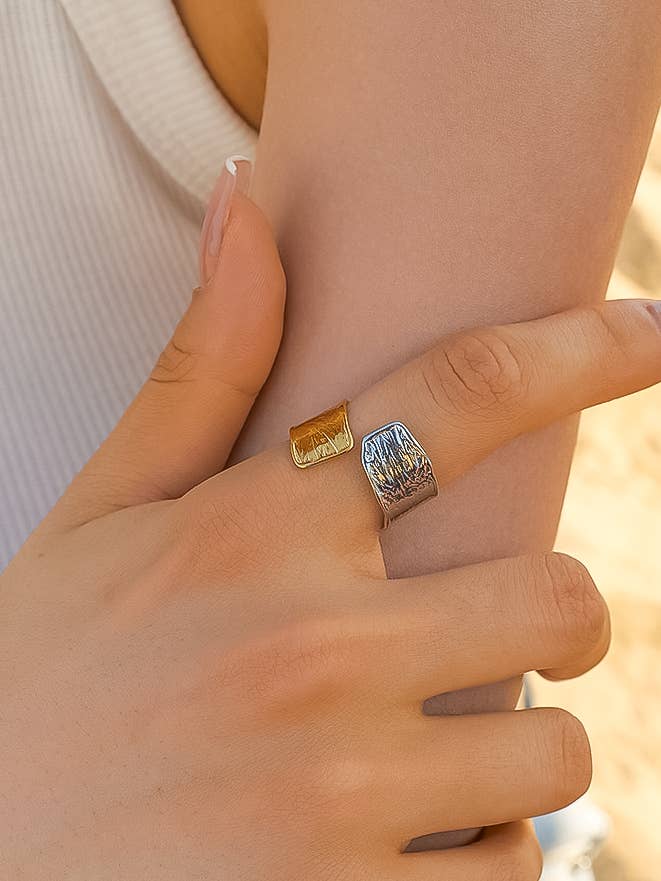 Textured Open Ring