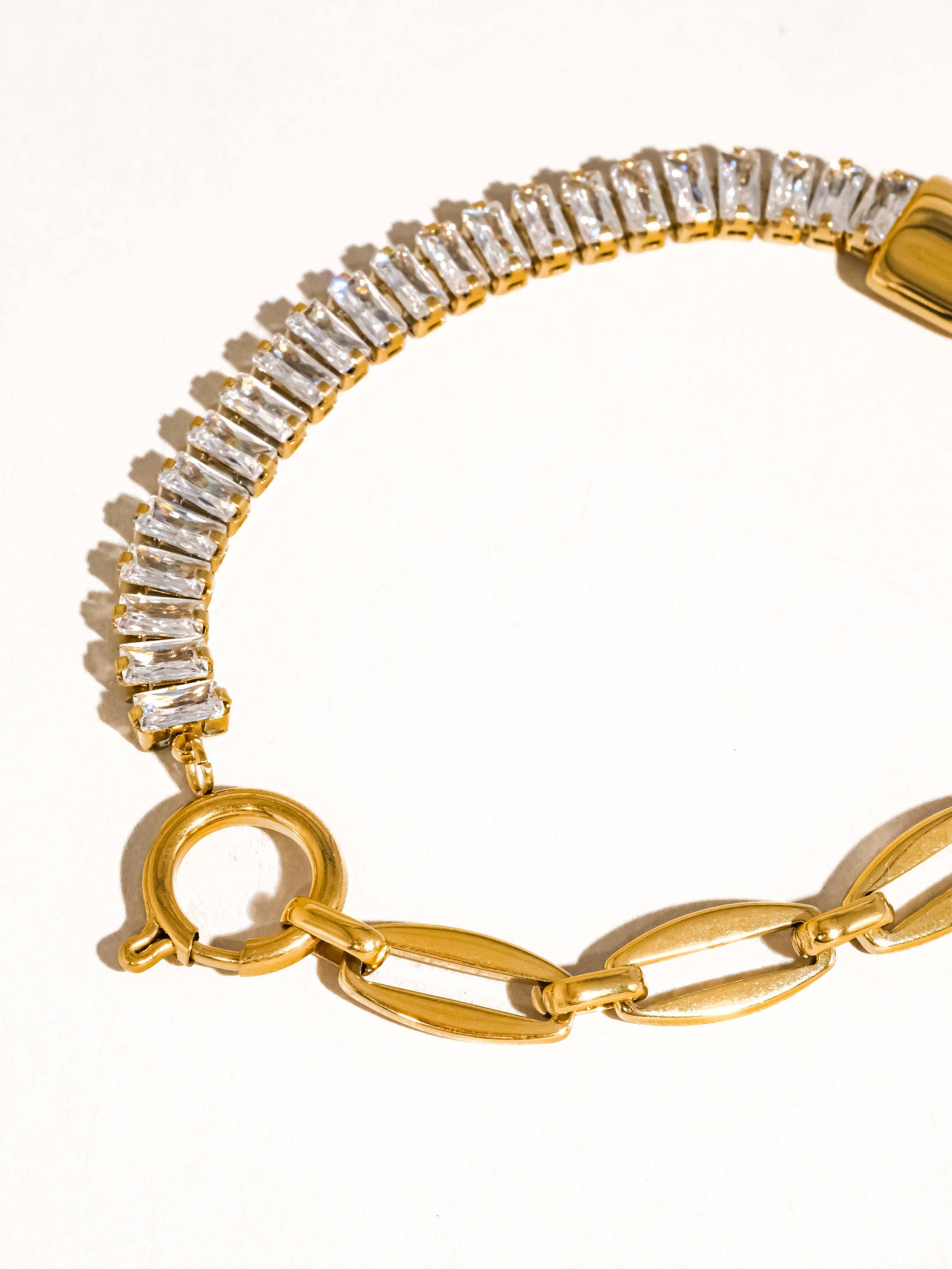 Rhinestone Chain Bracelet