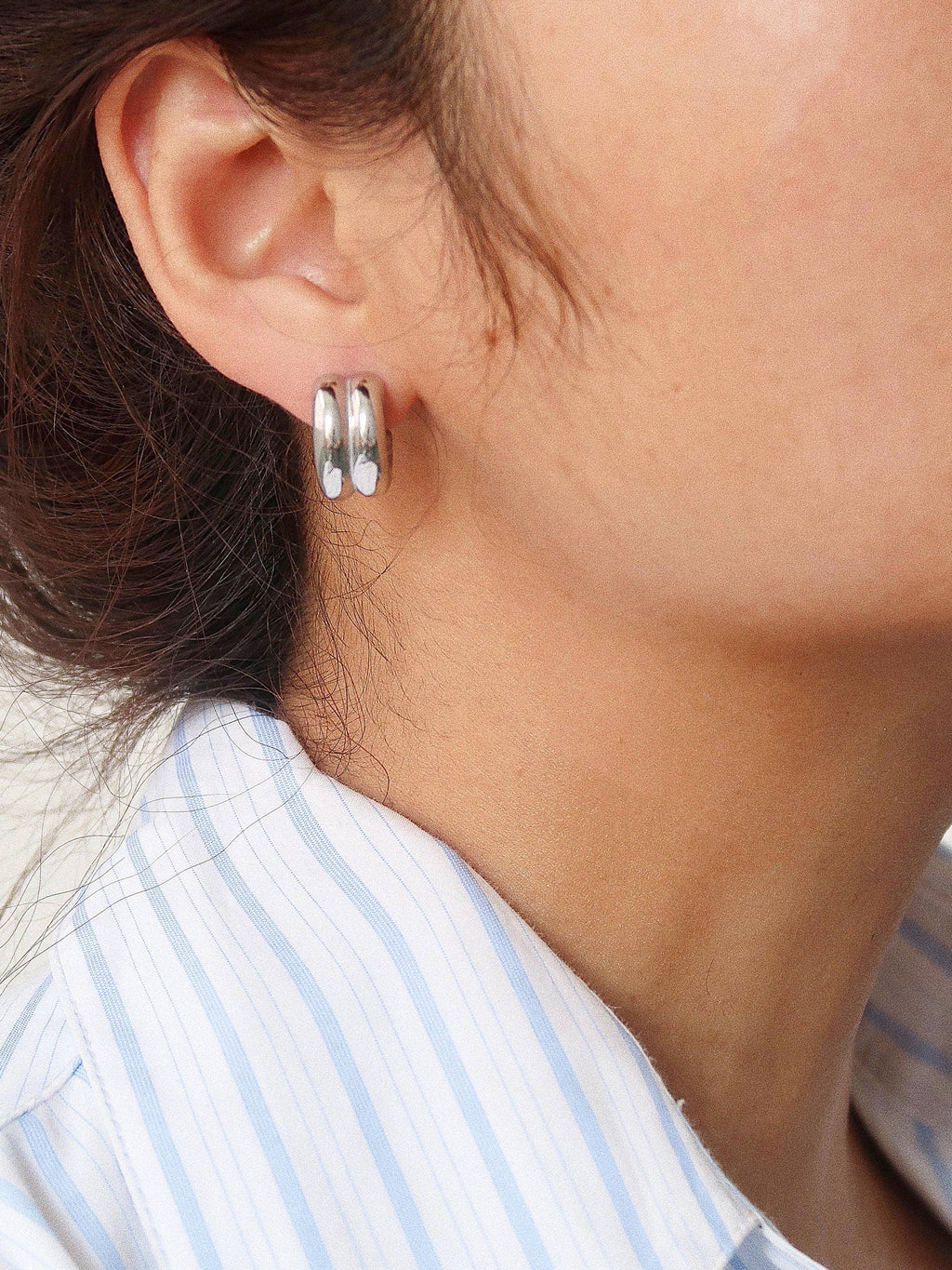 Double C-Hoop Earring