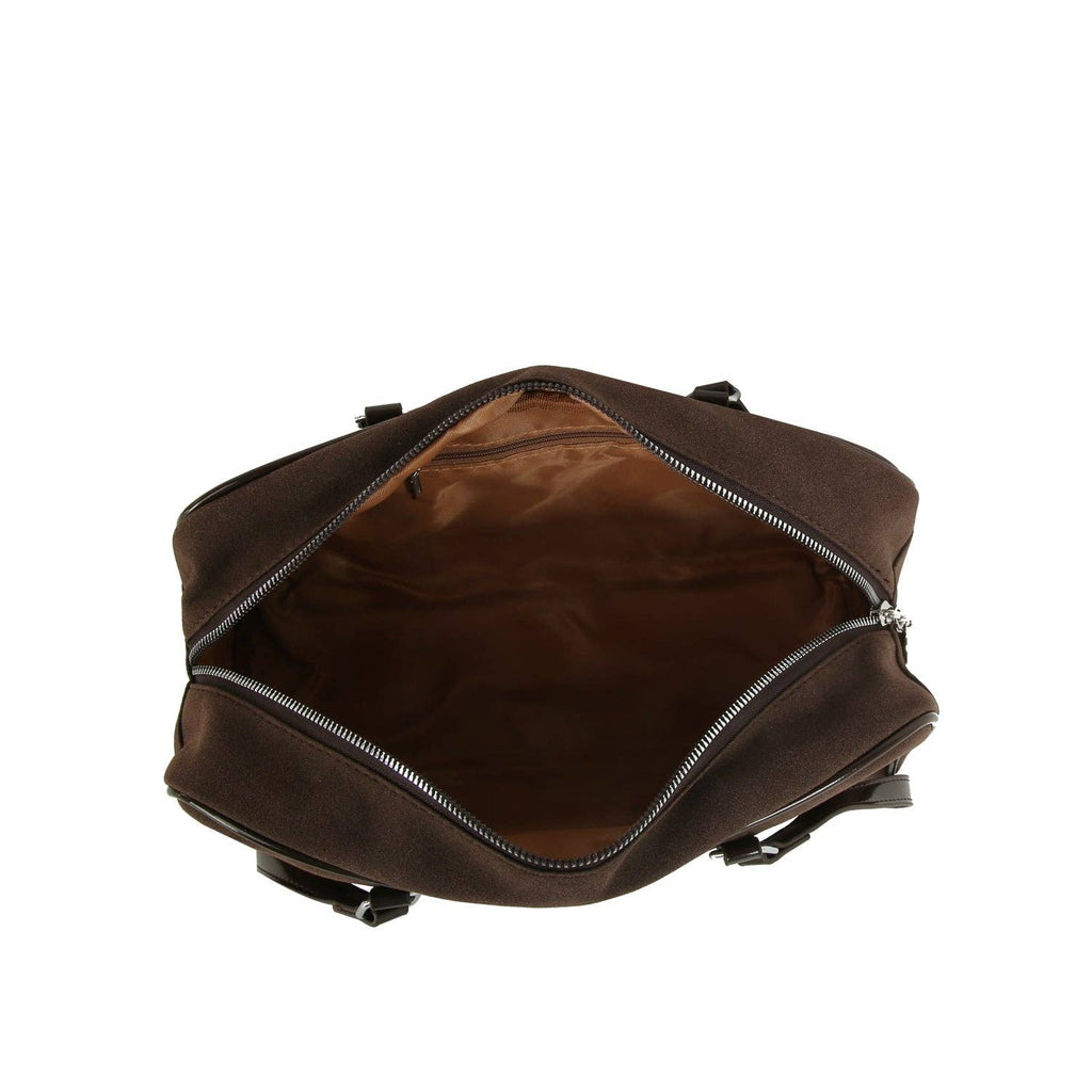 Sleek Suede Shoulder Tote