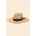 Straw Braided Ribbon Strap Sun Hat