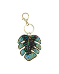 Leaf Beaded Bag Charm