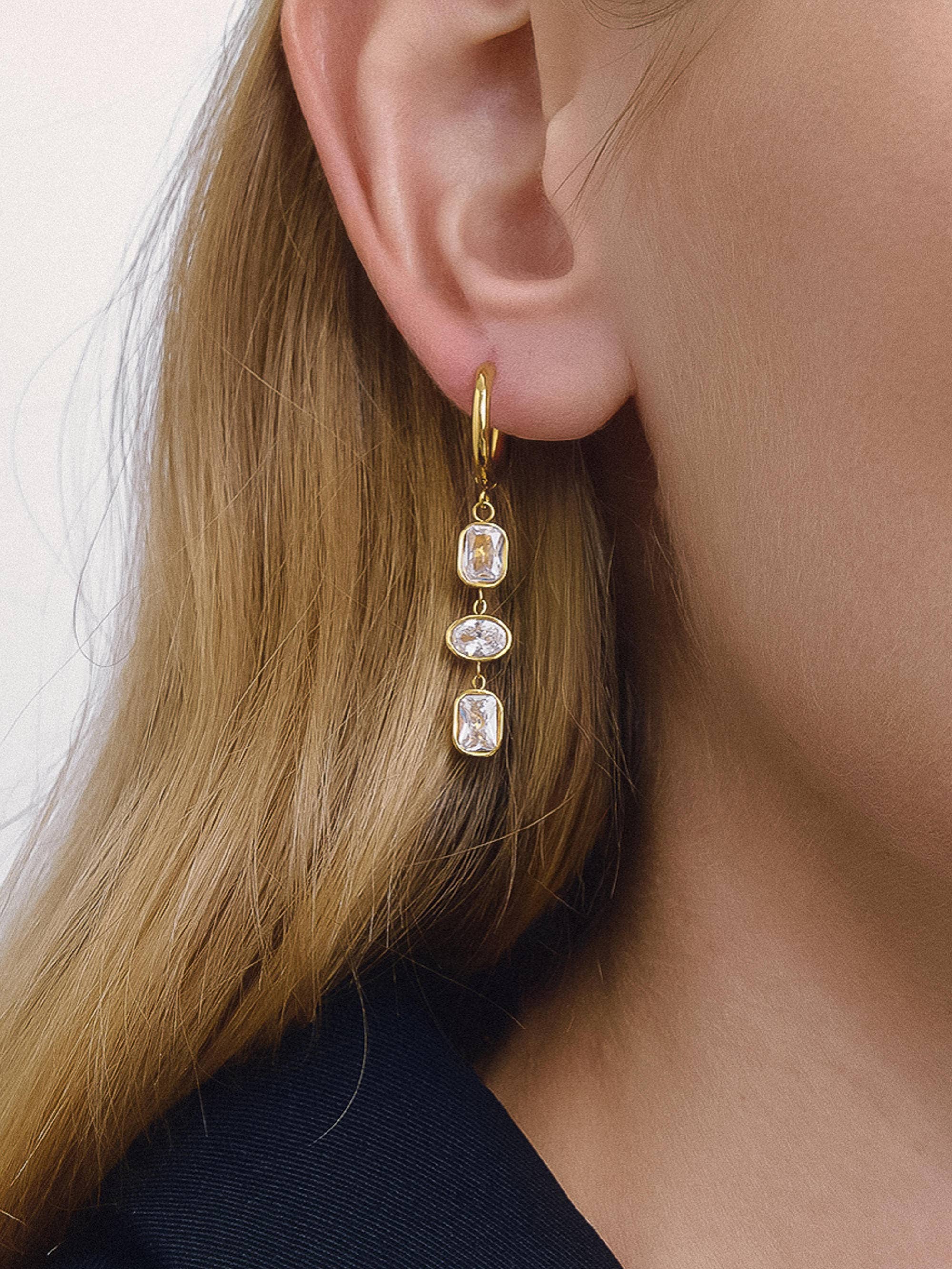 Triple Drop Earrings