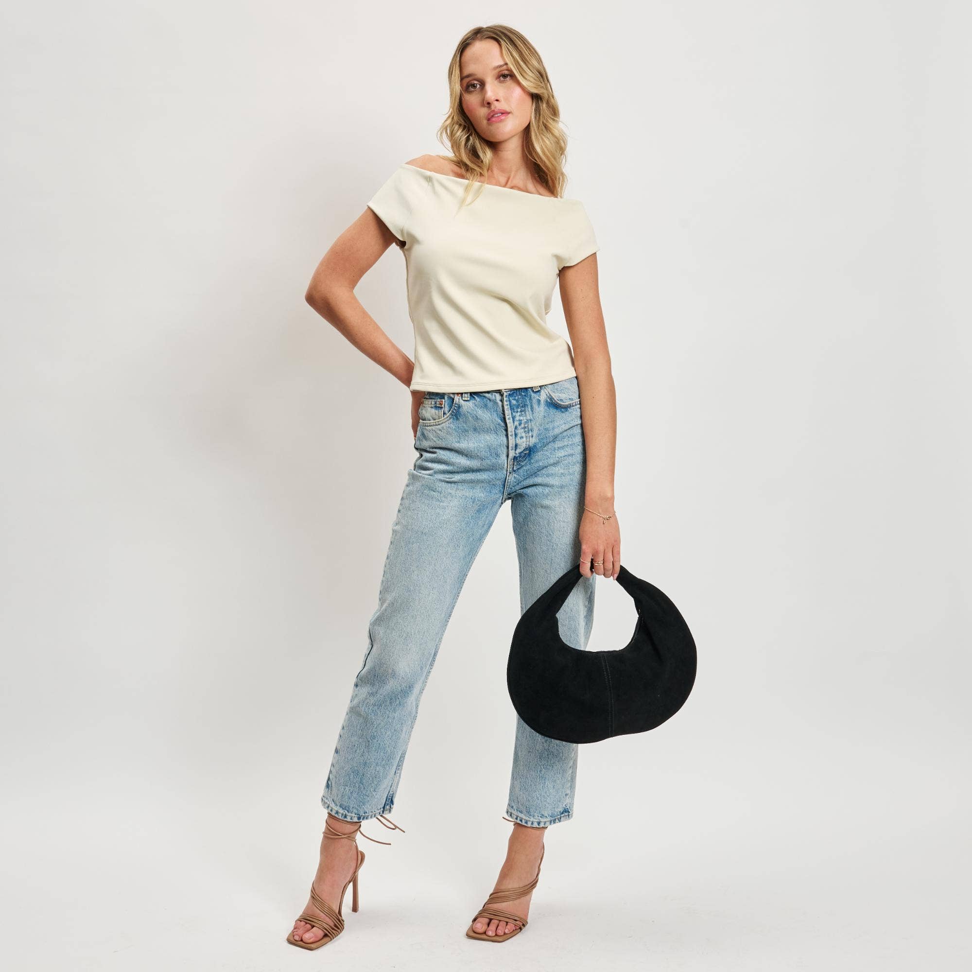 Genuine Suede Hobo