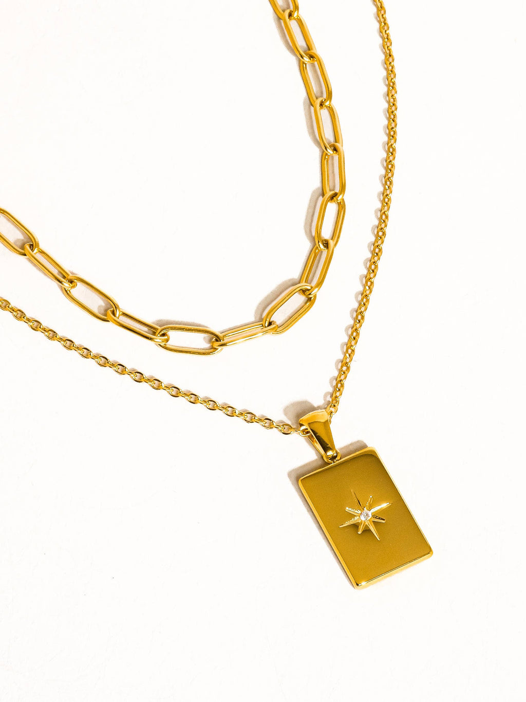 Layered Astro Chain Necklace