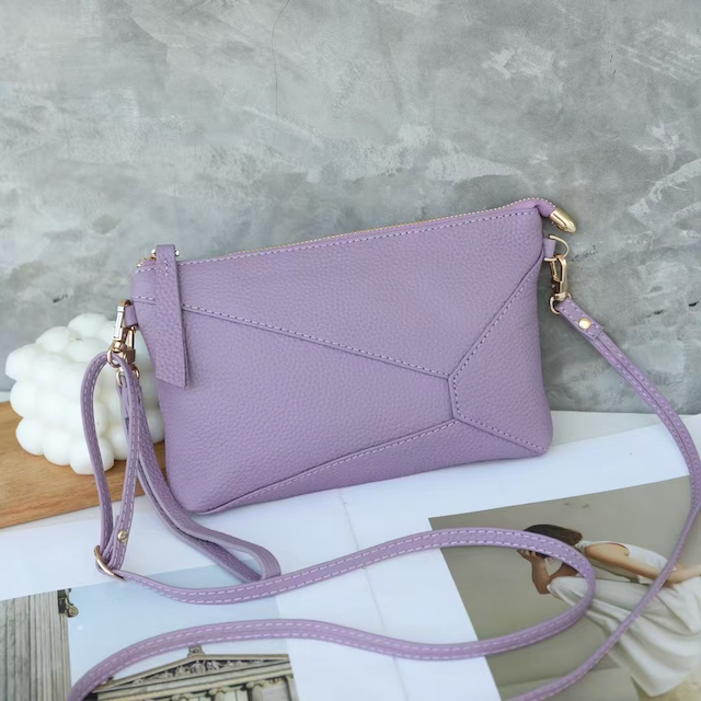 Leather Wristlet Bag