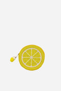 Lemon Beaded Coin Pouch