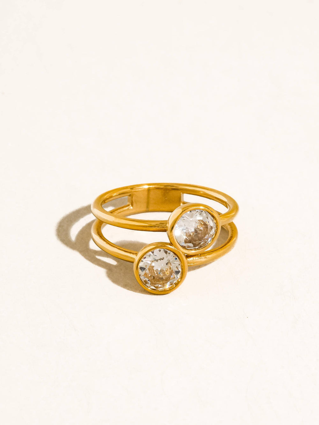 Double Stoned Ring