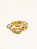 Double Stoned Ring