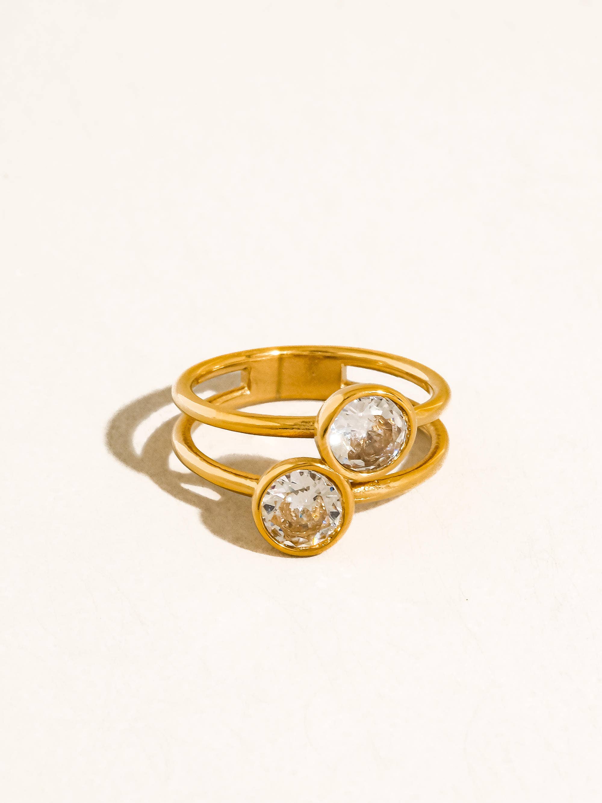 Double Stoned Ring