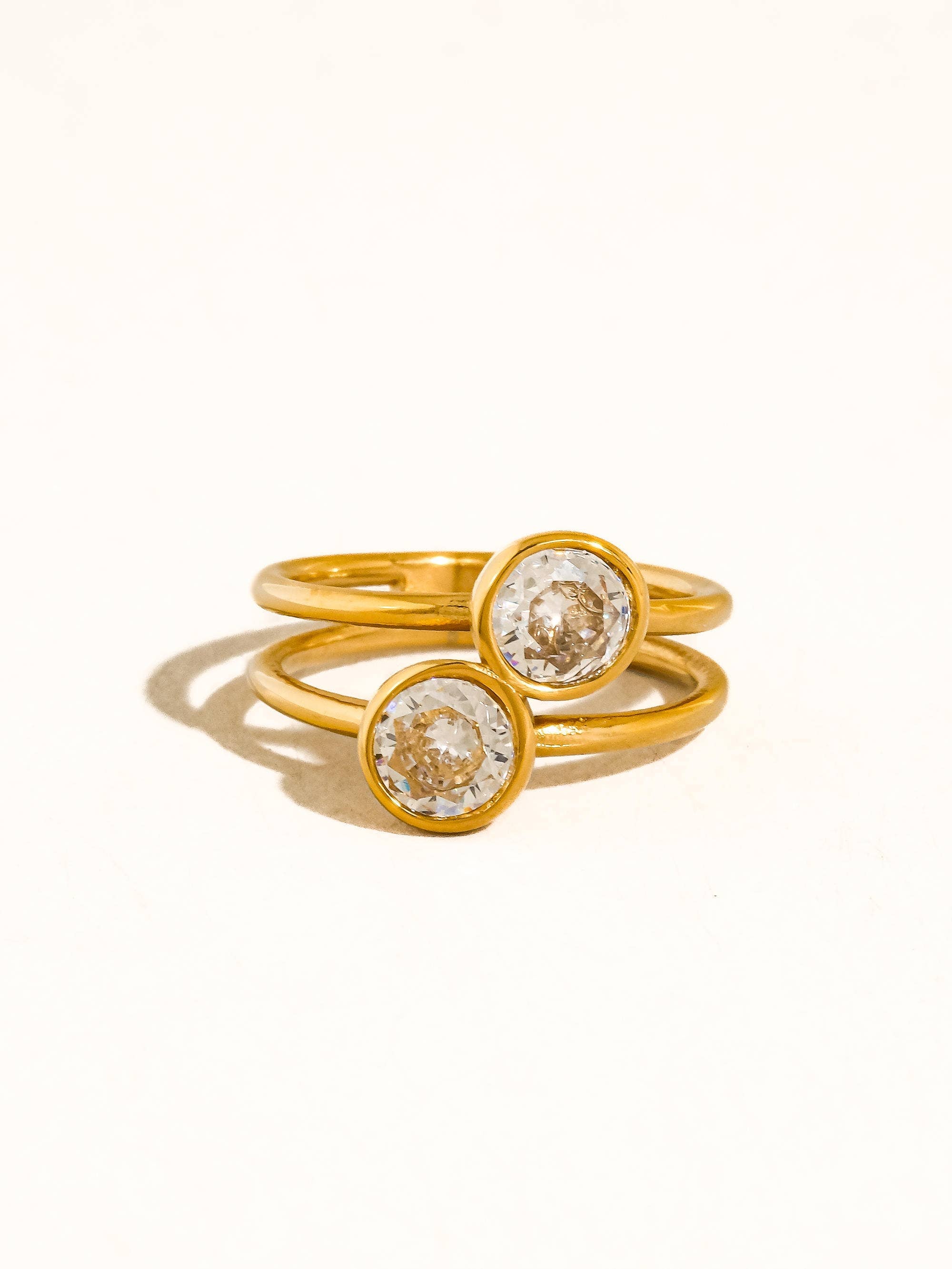Double Stoned Ring