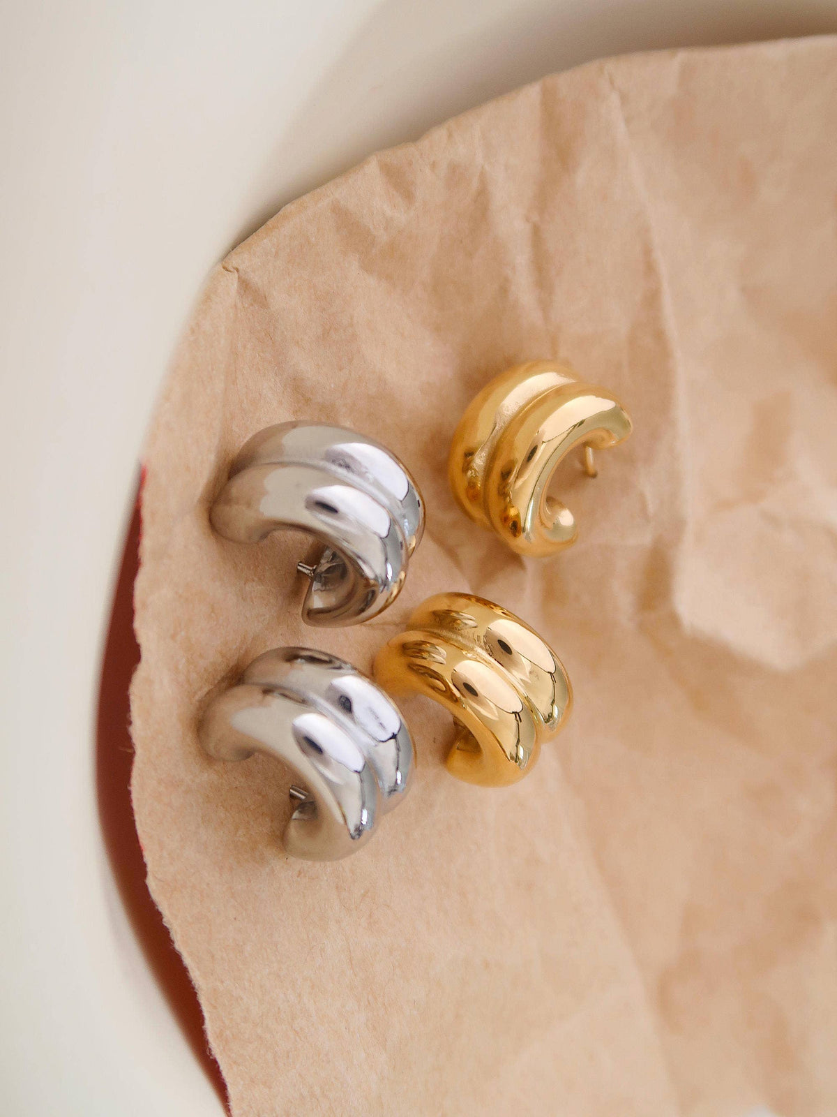 Double C-Hoop Earring