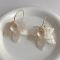 Flower Petal Dangle Earrings