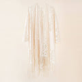 Floral Lace Fringe Kimono