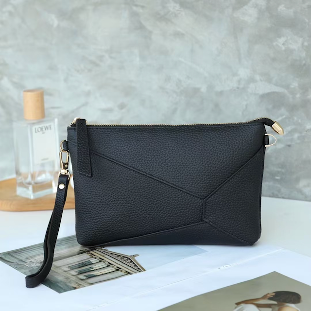 Leather Wristlet Bag