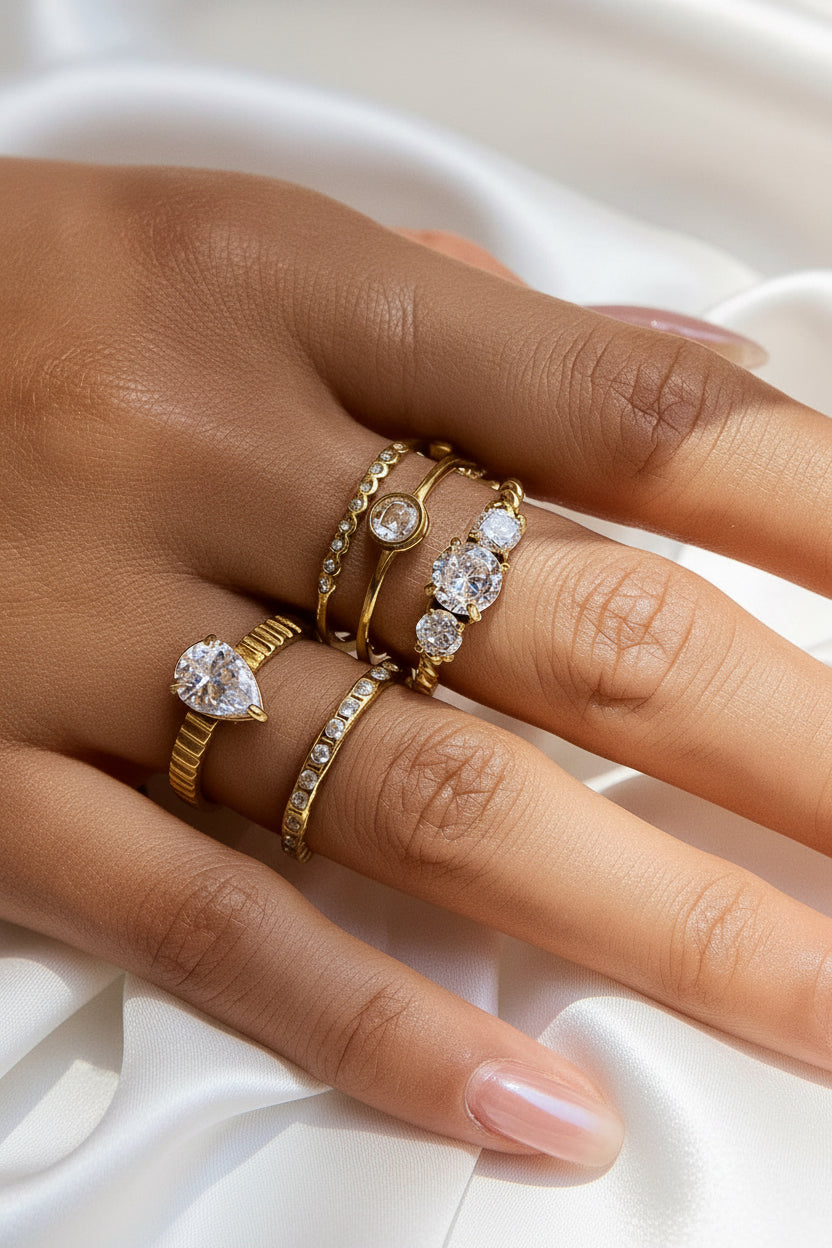 Flair Thin CZ Band