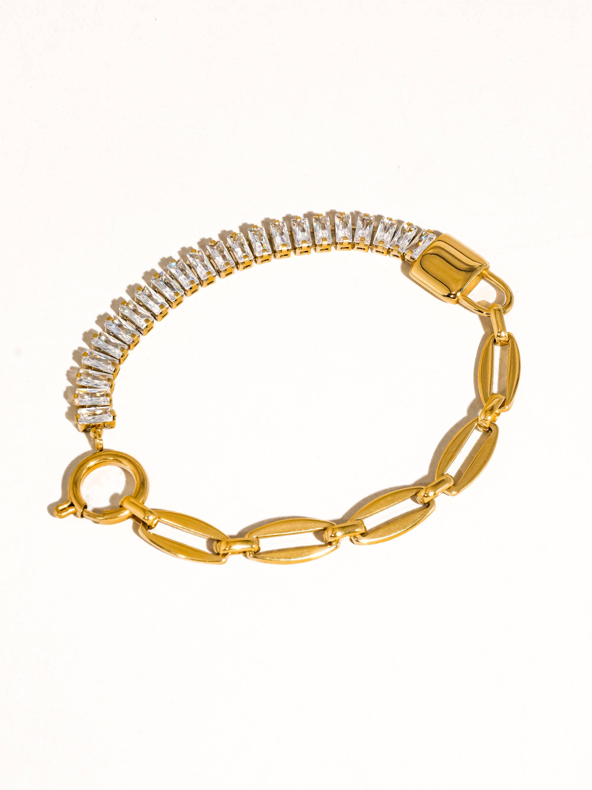 Rhinestone Chain Bracelet